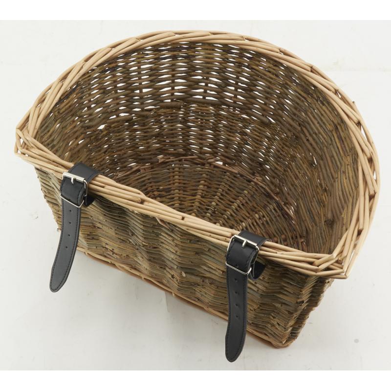 Panier Vélo Ancien En Osier Tressé Avec Poignée – Vintage, Taille MIGNON