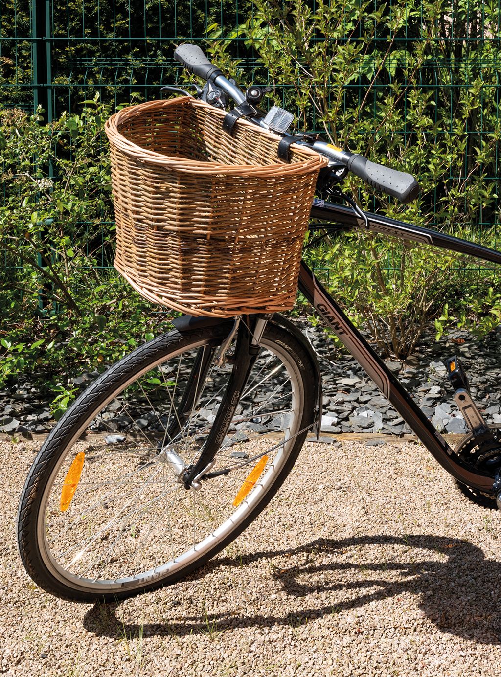 Panier De Rangement En Osier,Brown L-L--Panier De Vélo En Osier En