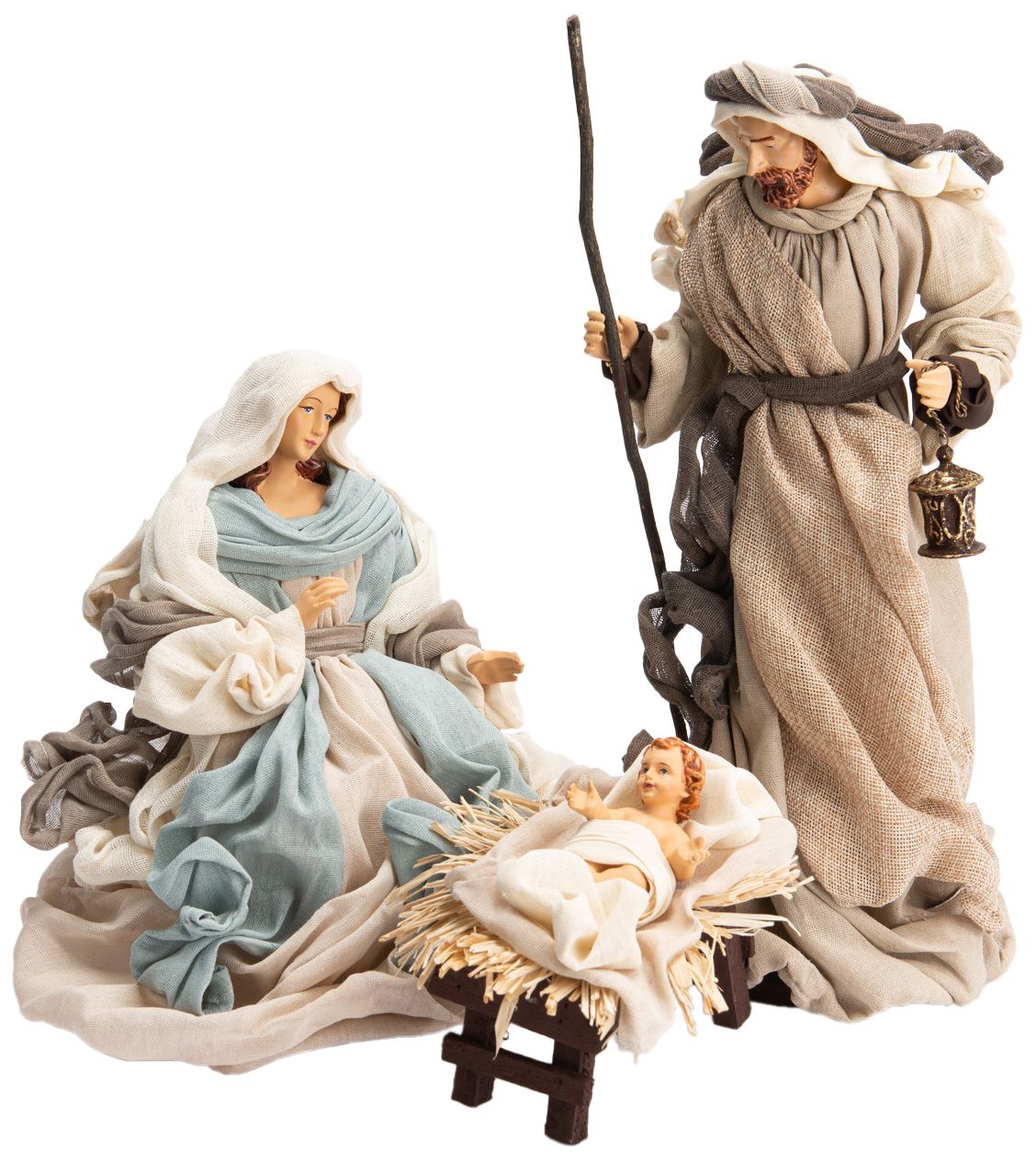 Personnages de crèche nativité authentique 36 cm