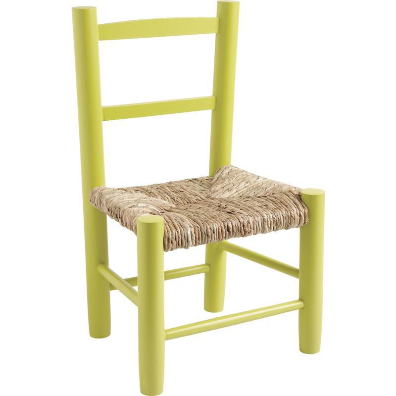 Petite chaise bois pour enfant (anis)