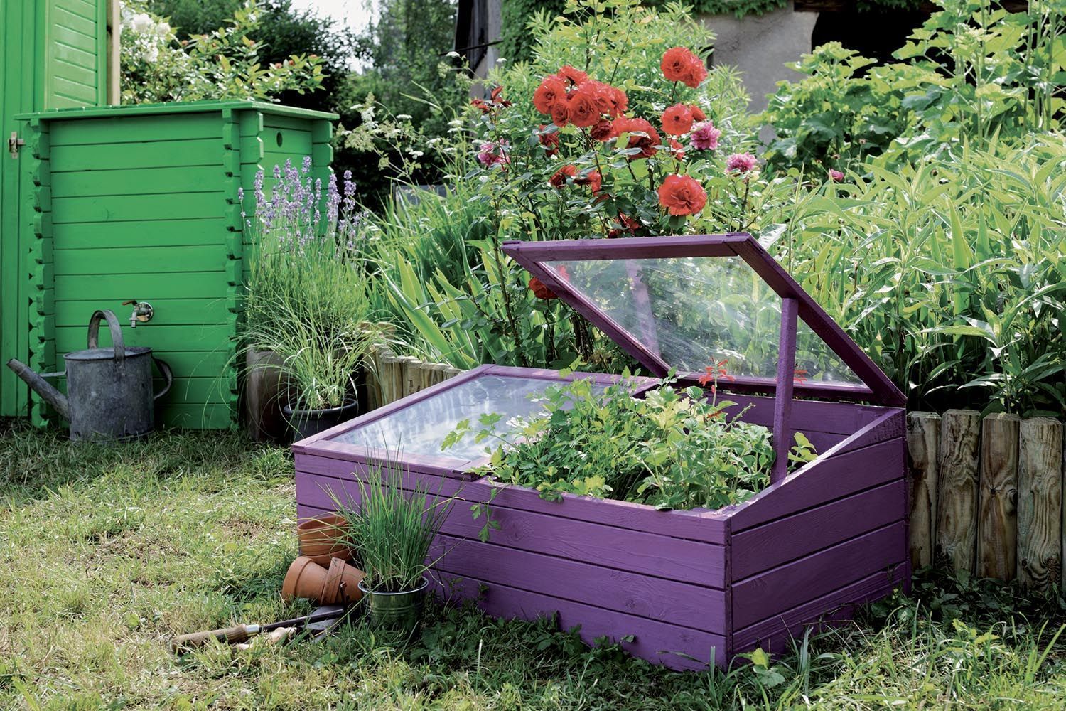 Petite serre de jardin en bois