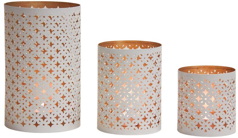 Lot De 10 Photophores En Cristal Argenté, Utilisés Pour La