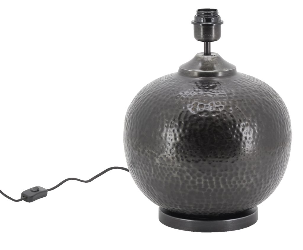 Pied de lampe en métal martelé gris AUBRY GASPARD