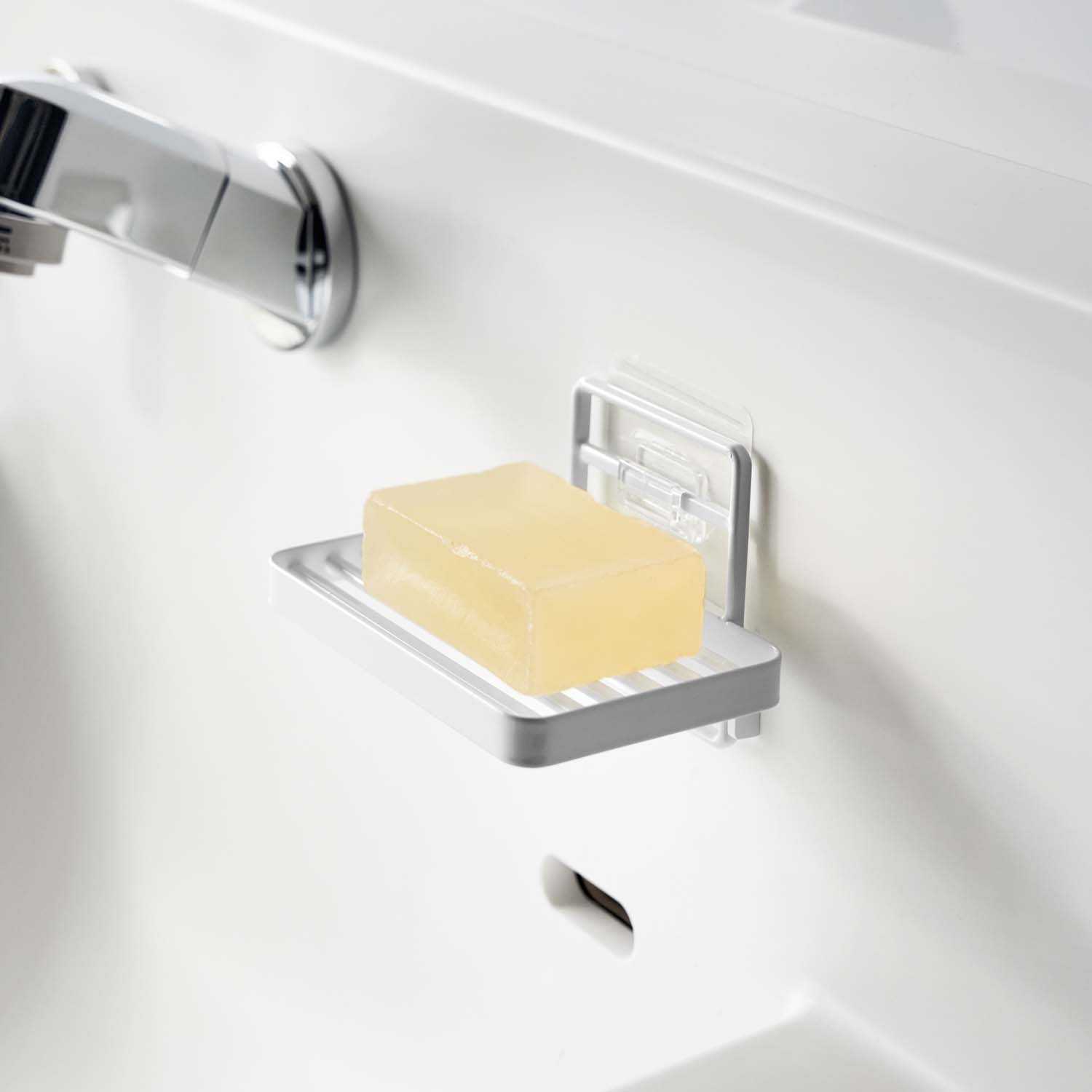 Porte Savon Métal Mural Noir Mat, Roll