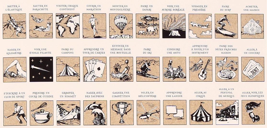 Poster à Gratter 100 Choses à Faire Dans Sa Vie Poster à gratter les 100 choses à faire dans sa vie