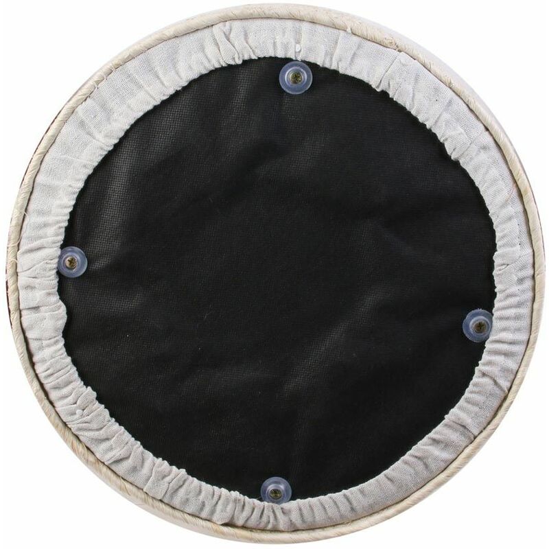 Pouf jonc de mer blue lagoon (naturel et blanchi