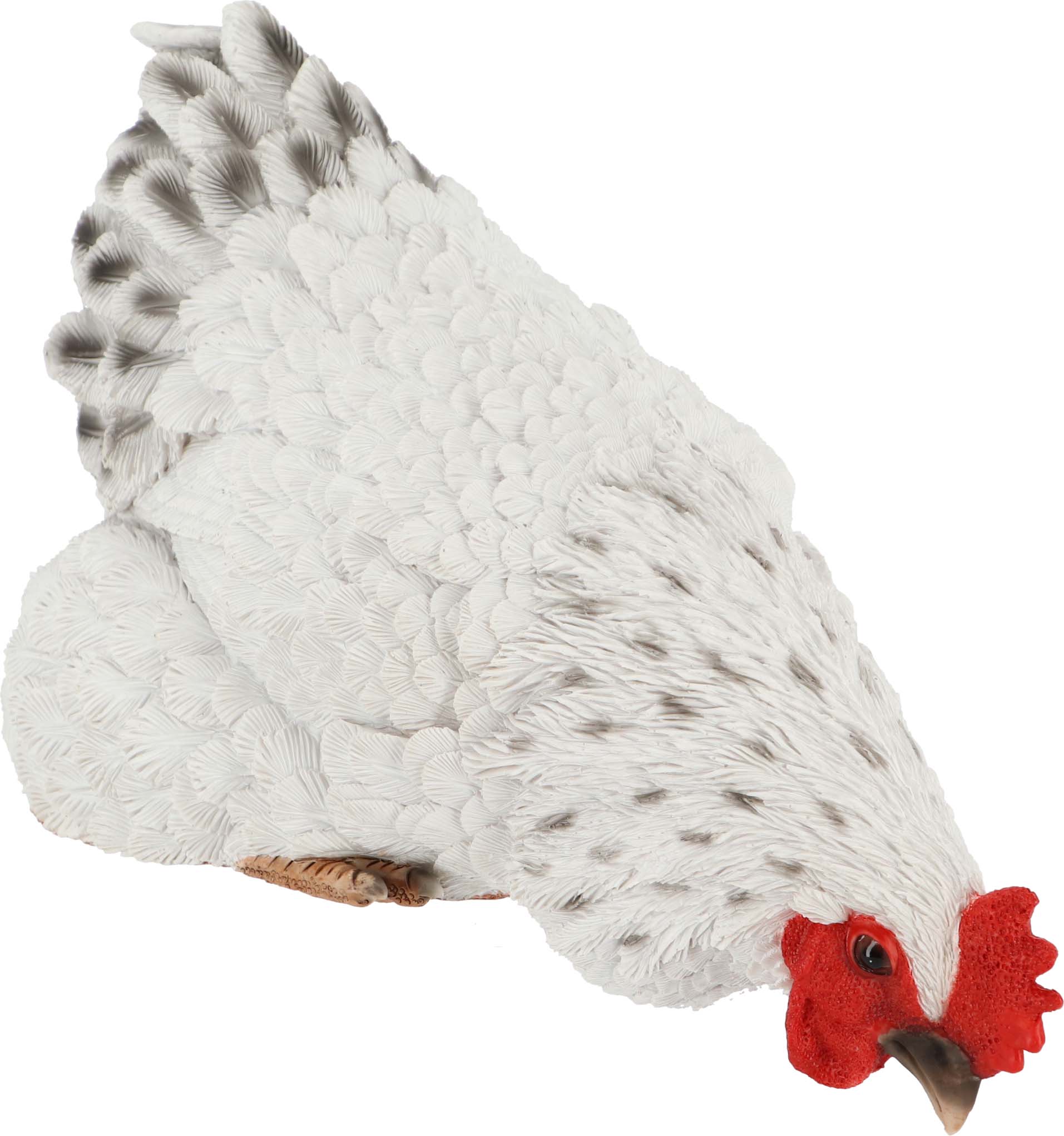 Poules décoratives à poser en polyrésine (lot de 3)
