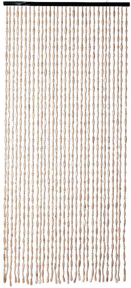 rideau perles bois
