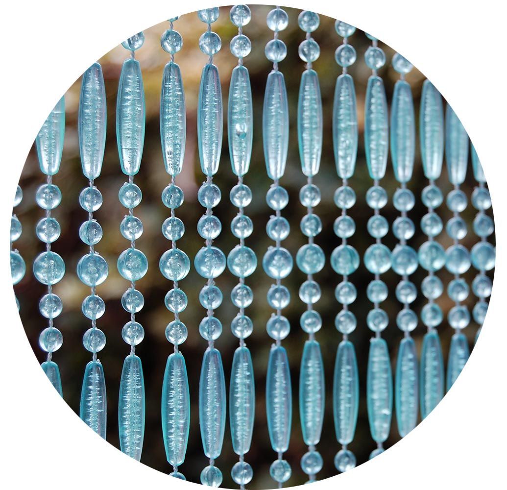 Rideau De Porte En Perles Bleues Et Transparentes Frejus 90x210 Cm rideau-de-porte-en-perles-bleues-et-transparentes-frejus-90x210-cm