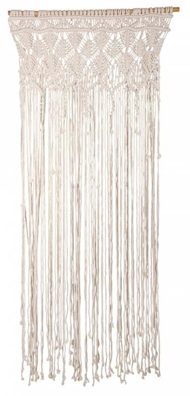 Rideau En Macramé Bohème – Décoration Intérieure – Séparateur De Pièce – Coton Avec Glands