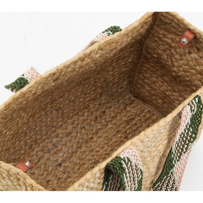 Lot De 3 Grands Sets De Table Rectangulaires En Jute – Couleur Orange – Occasion