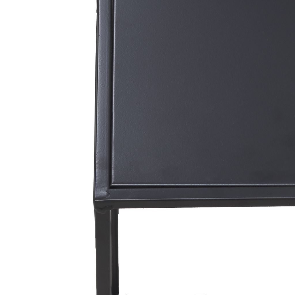 Lot de 2 Tables d'Appoint Cromano 40cm Noir
