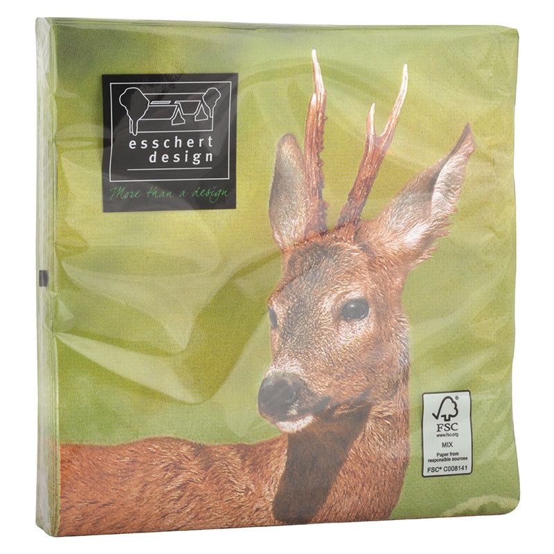 Lot De 20 Serviettes En Papier 33 X 33 Cm Tendance Uni Rose