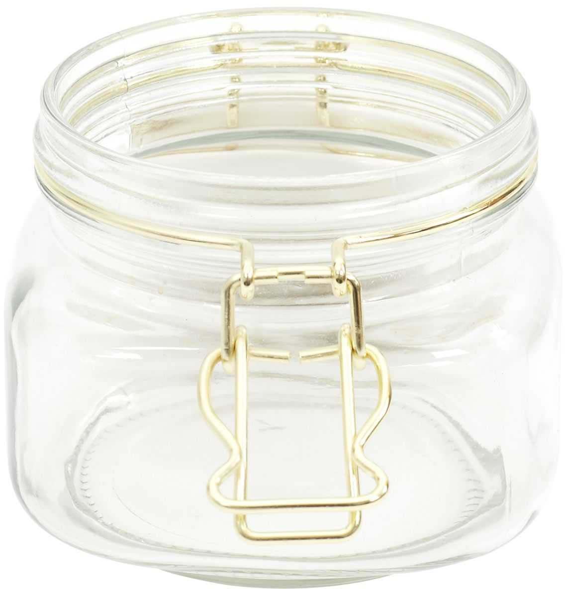 Set de 2 bocaux en verre couvercle céramique