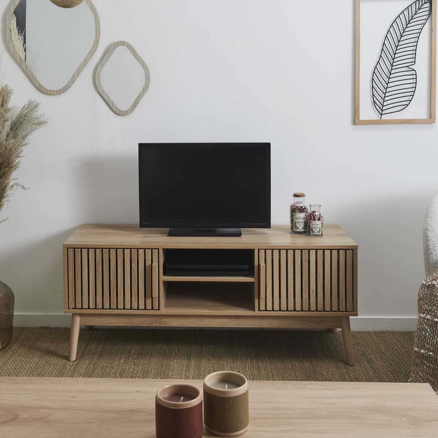 Set meuble tv et table basse en bois klaus