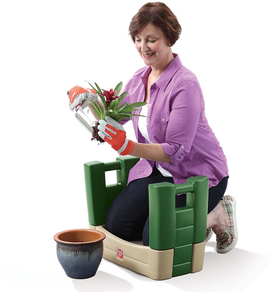 Siège Roulant De Jardin Relaxdays – Hauteur Réglable, 4 Roues, Rangement, Charge 150 Kg