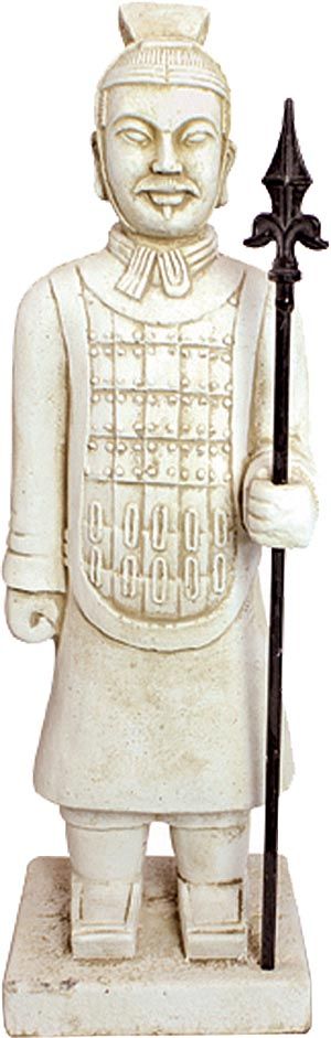 statue samouraî en pierre Jardindeco
