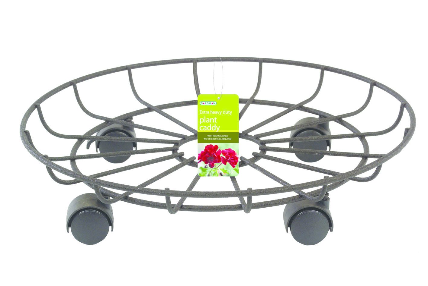 Support pot de fleur a roulette
