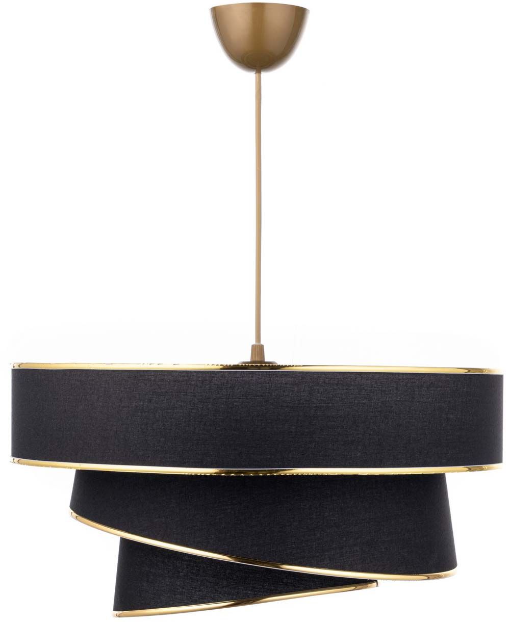 Suspension en métal noir et doré 74 cm Pacha | Maisons du Monde