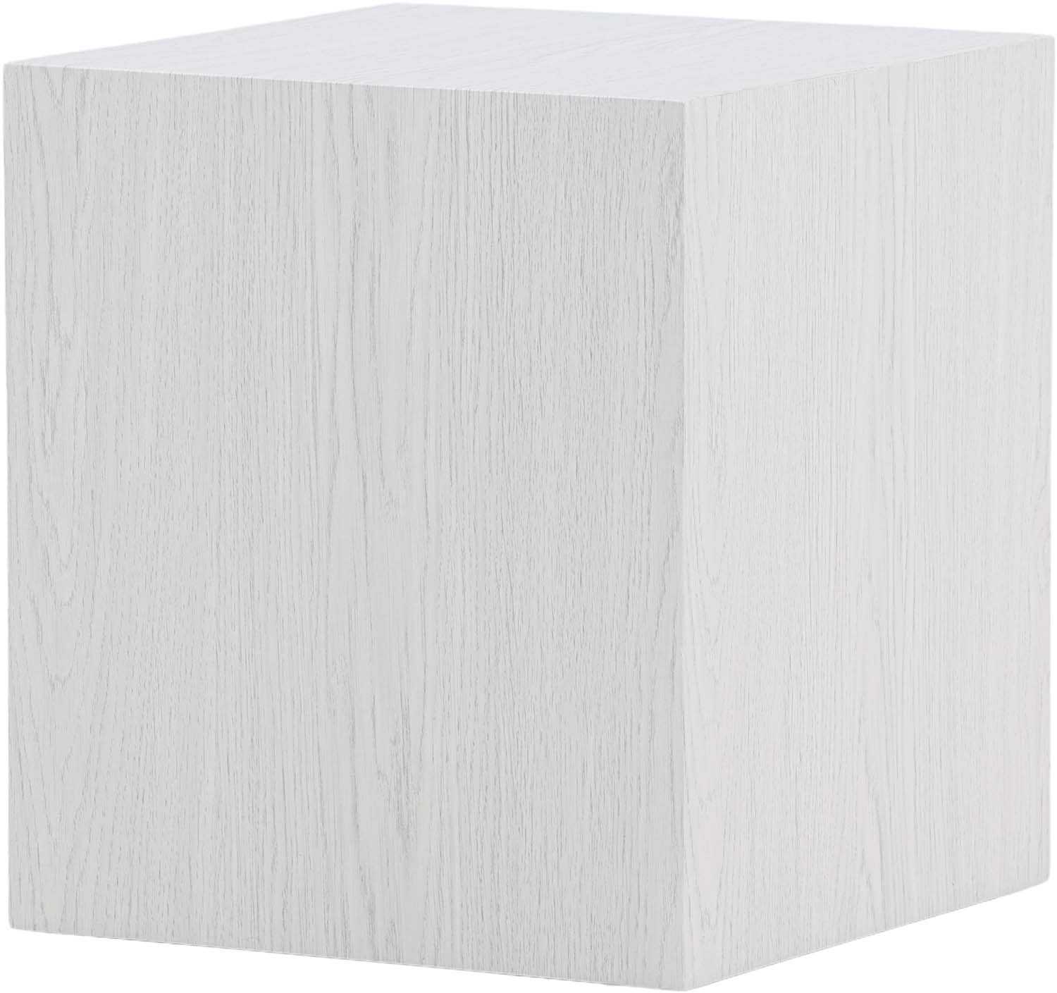 Table basse carrée bois blanchi