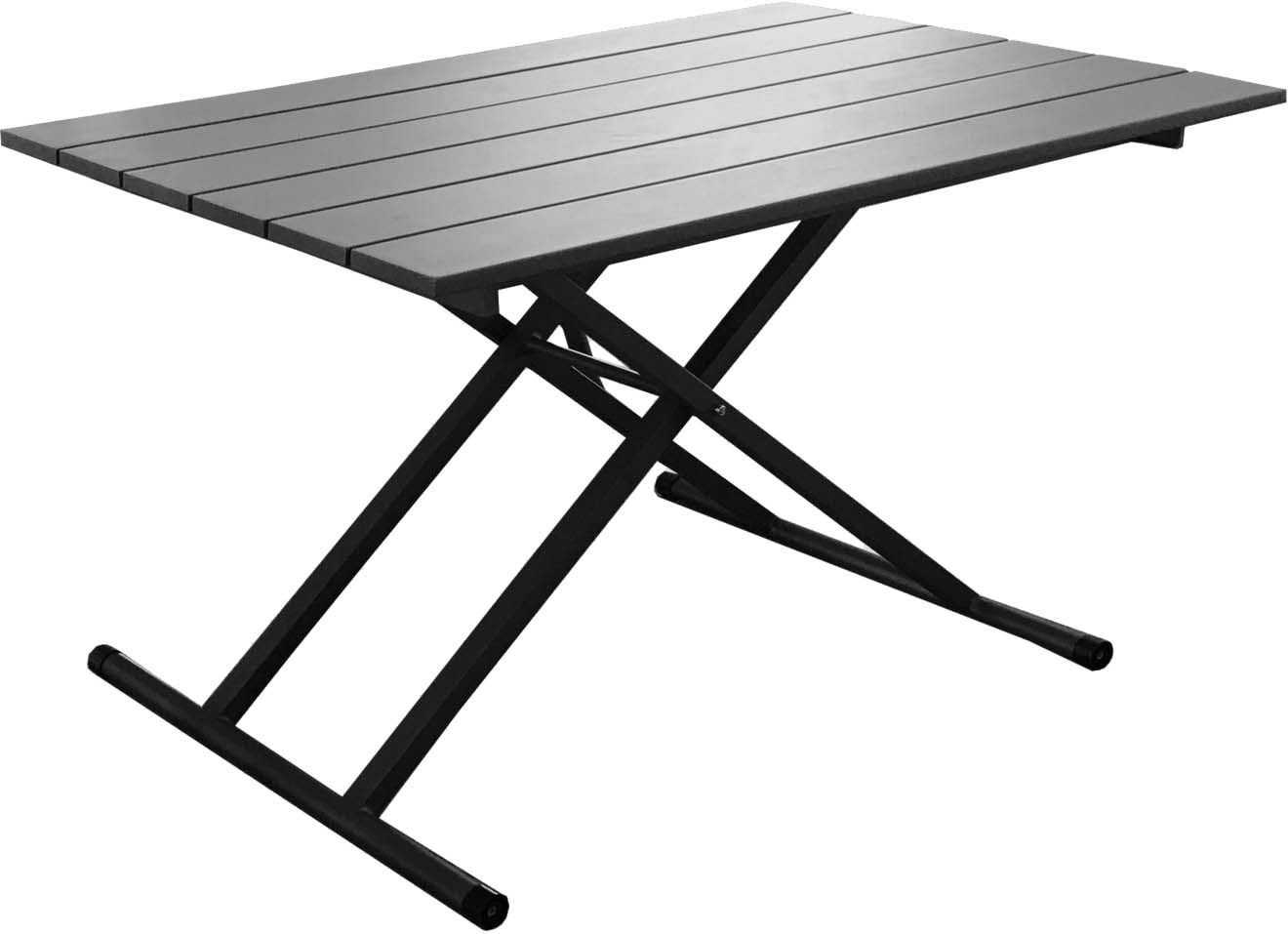 Table basse relevable en table à manger jardin pump