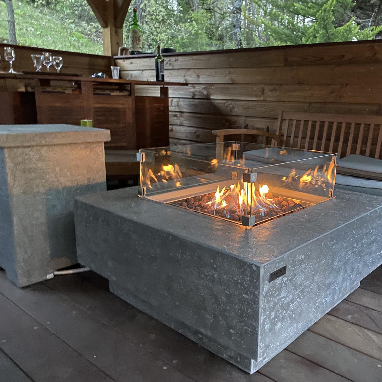 Table brasero au gaz manhattan