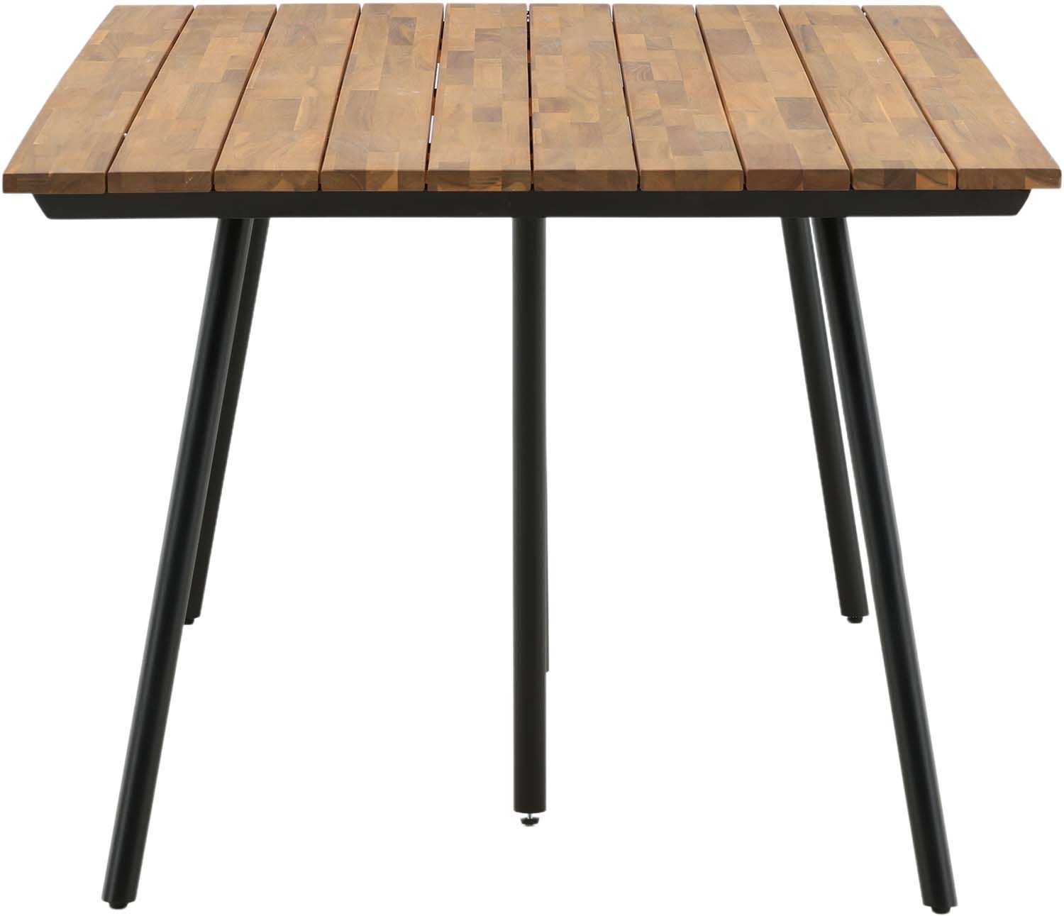 Table de jardin en acier et acacia 200 x 100 cm chan