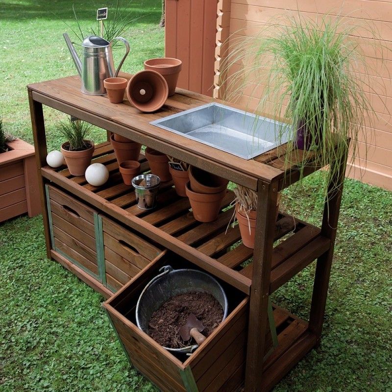 Table de jardinage 3 tiroirs