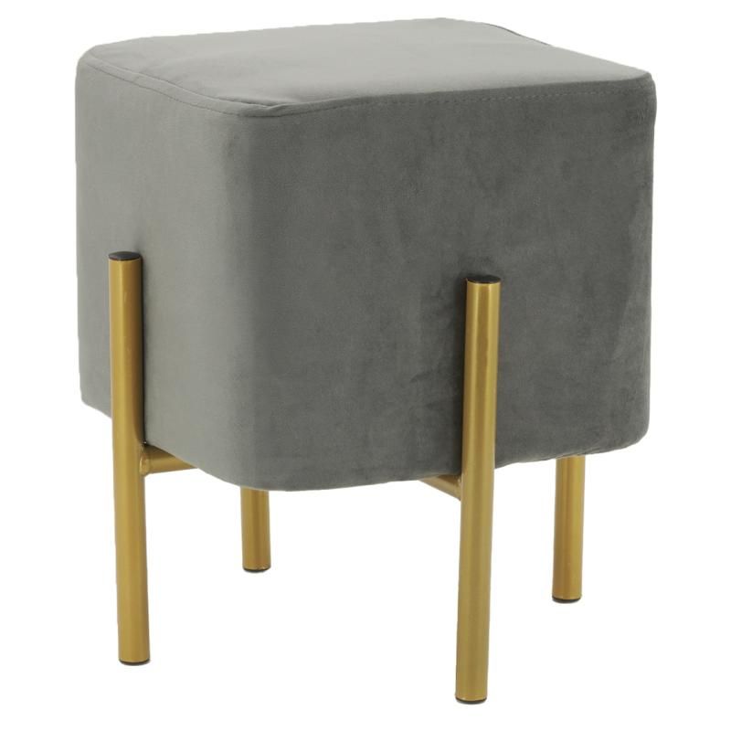 Tabouret carré en pin massif ciré miel | Région