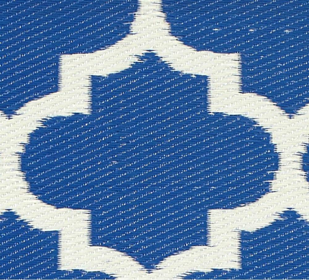 Tapis intérieur extérieur tangier bleu et blanc (180 x 120 cm)