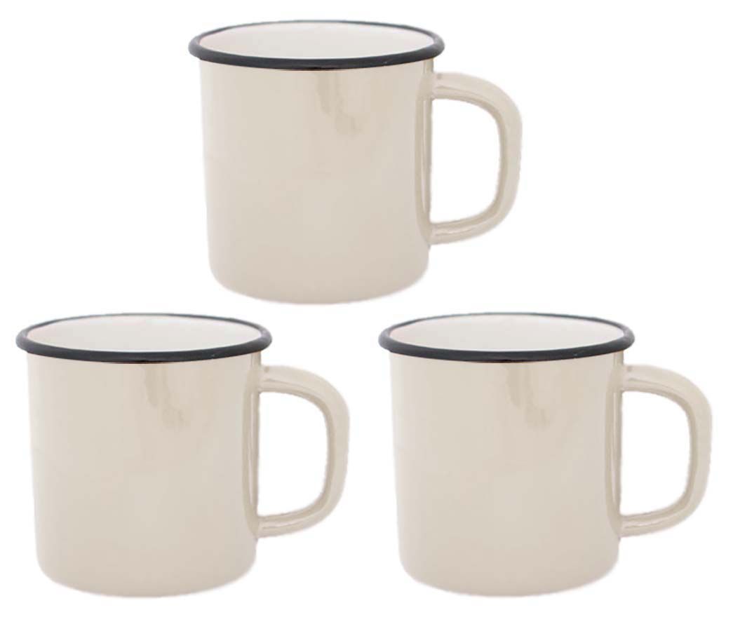 E-far Lot De 6 Tasses à Café Et Thé En émail Coloré Pour