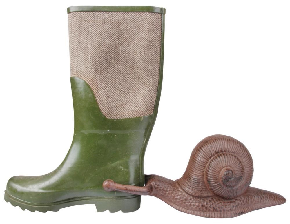 Ancien Cire-bottes En Fonte Et Laiton – Style Scarabée, Déco Jardin Vintage