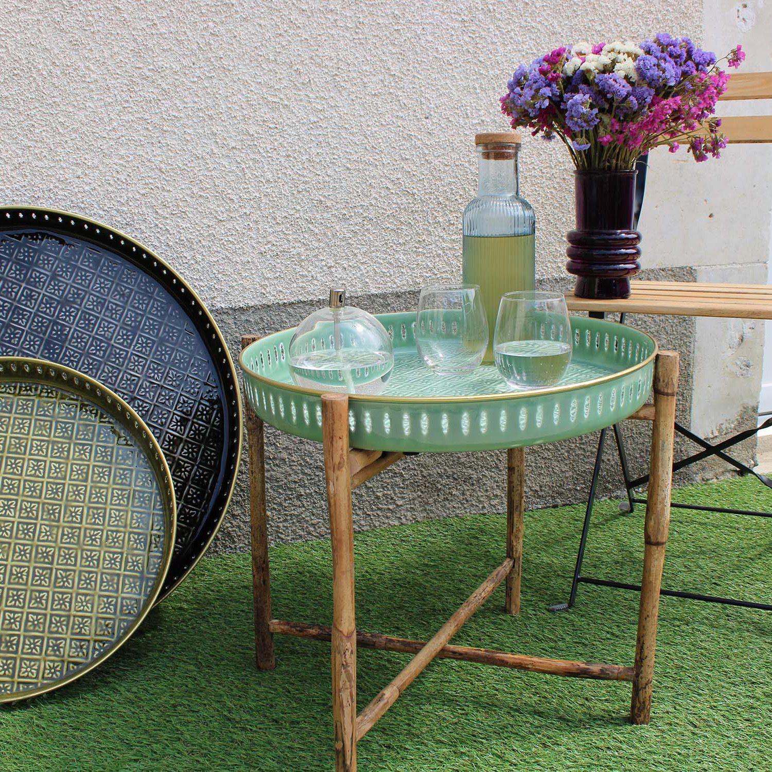 Lot De 6 Plateaux En Bambou Ovales - 17,4x8,8 Cm, Pour Apéro, Décoration, Rangement