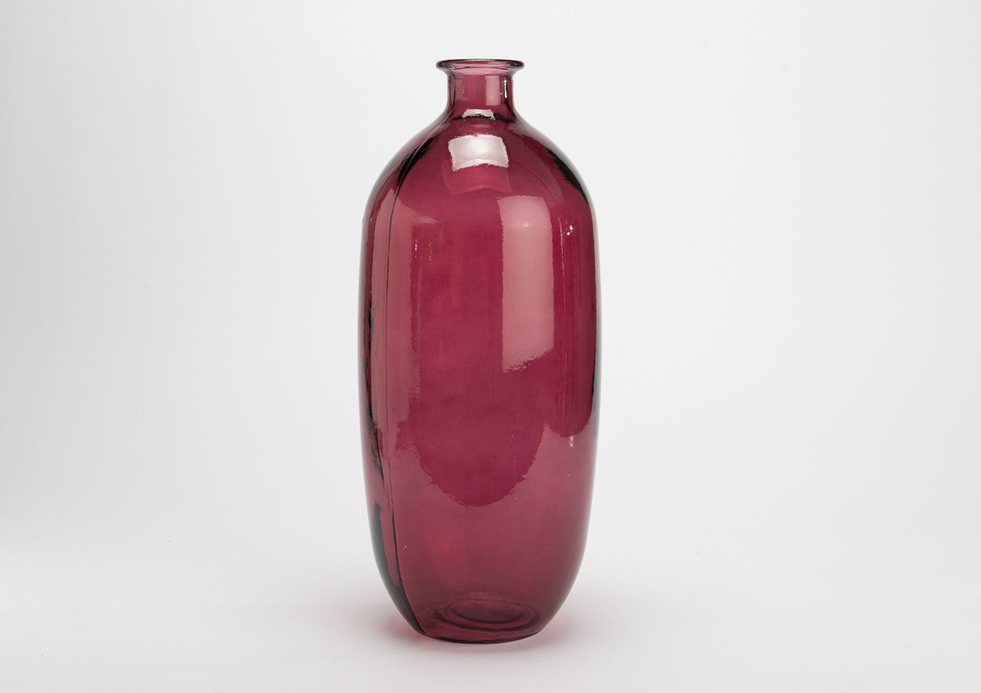 Vase en verre recyclé napoles prune 45 cm