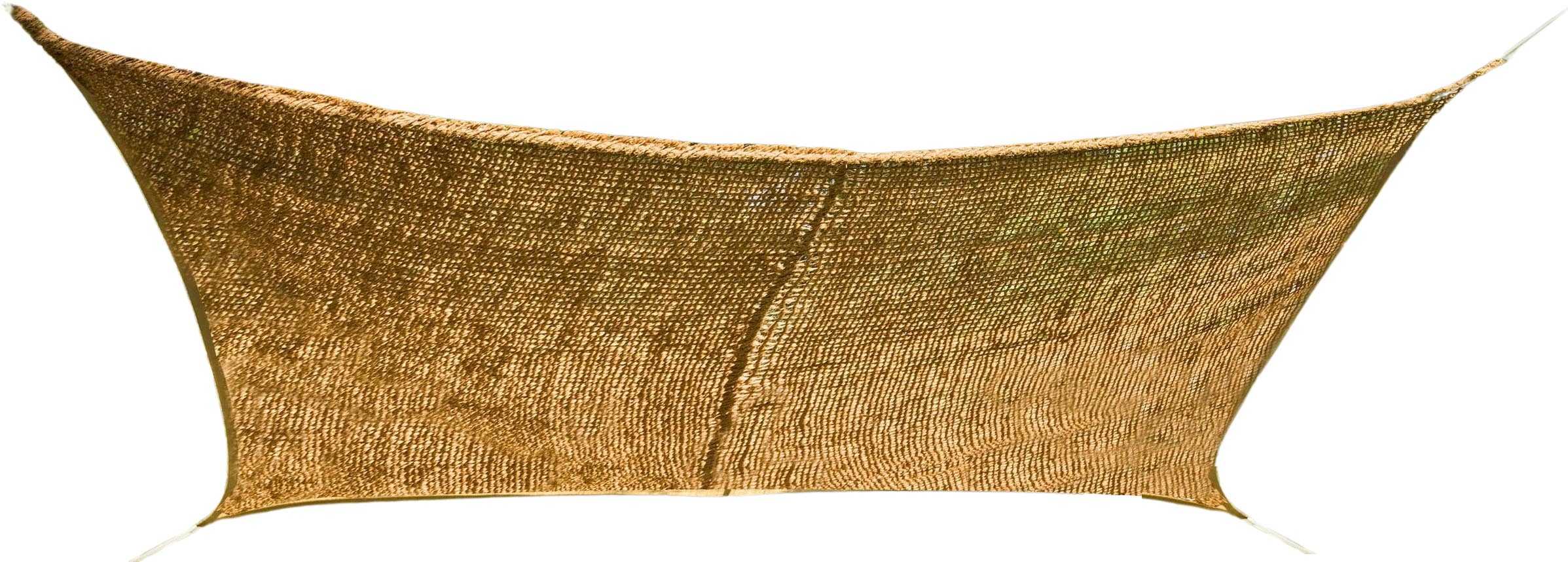 Voile d'ombrage rectangulaire en fibre de coco (4 x 3 m)