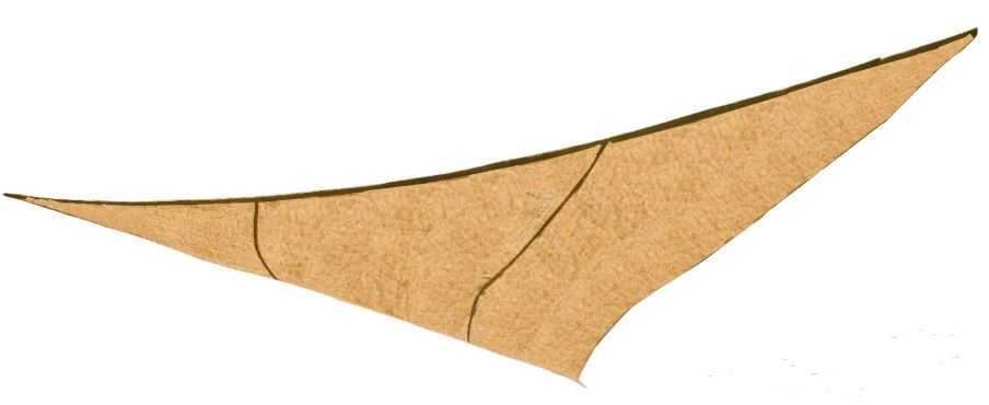 Voile d'ombrage triangulaire en jute (5 m)