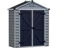 Avis client pour Abri de jardin en aluminium et polycarbonate gris et noir Skylight : 5 sur 5