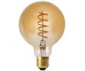 Avis client pour Ampoule ronde ambrée avec spirale LED 14.5 cm : 5 sur 5
