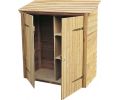 Avis client pour Armoire de jardin en pin 2 étagères Caps : 4 sur 5