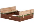 Avis client pour Bac à sable en hemlock avec bancs et couvercle Ella : 3 sur 5