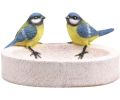 Avis client pour Bain oiseau en résine avec oiseaux 20 x 15 x 10.5 cm : 5 sur 5