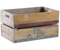 Avis client pour Caisse en bois recyclé multicolore : 5 sur 5