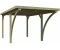 Avis client pour Carport en bois et panneaux ondulés 3x5 m Lido : 4 sur 5