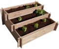 Avis client pour Carré potager 3 étages en bois de douglas : 2 sur 5