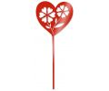 Avis client pour Cœur fleur à piquer en acier coloré : 5 sur 5