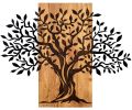 Avis client pour Décoration murale en métal et bois Arbre 72 x 58 cm : 5 sur 5