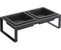 Avis client pour Double gamelle design surélevée pour chat Tower : 5 sur 5