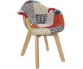 Avis client pour Fauteuil scandinave pour enfants Patchwork : 5 sur 5