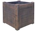 Avis client pour Jardinière en polyéthylène imitation bois Teak : 5 sur 5