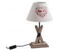 Avis client pour Lampe avec pied en bois décor ski : 5 sur 5